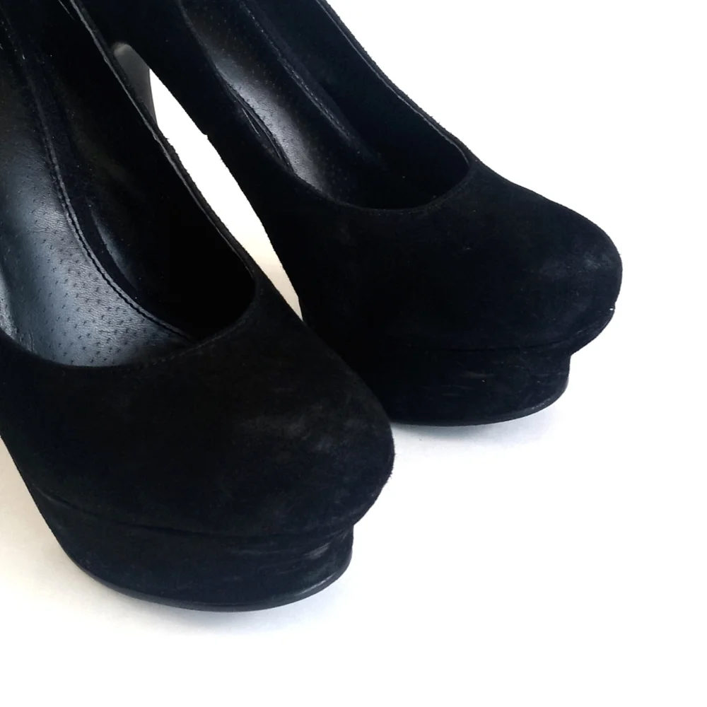 Kelsi Dagger Feminine Women's Black Suede Abrielle Platform 5